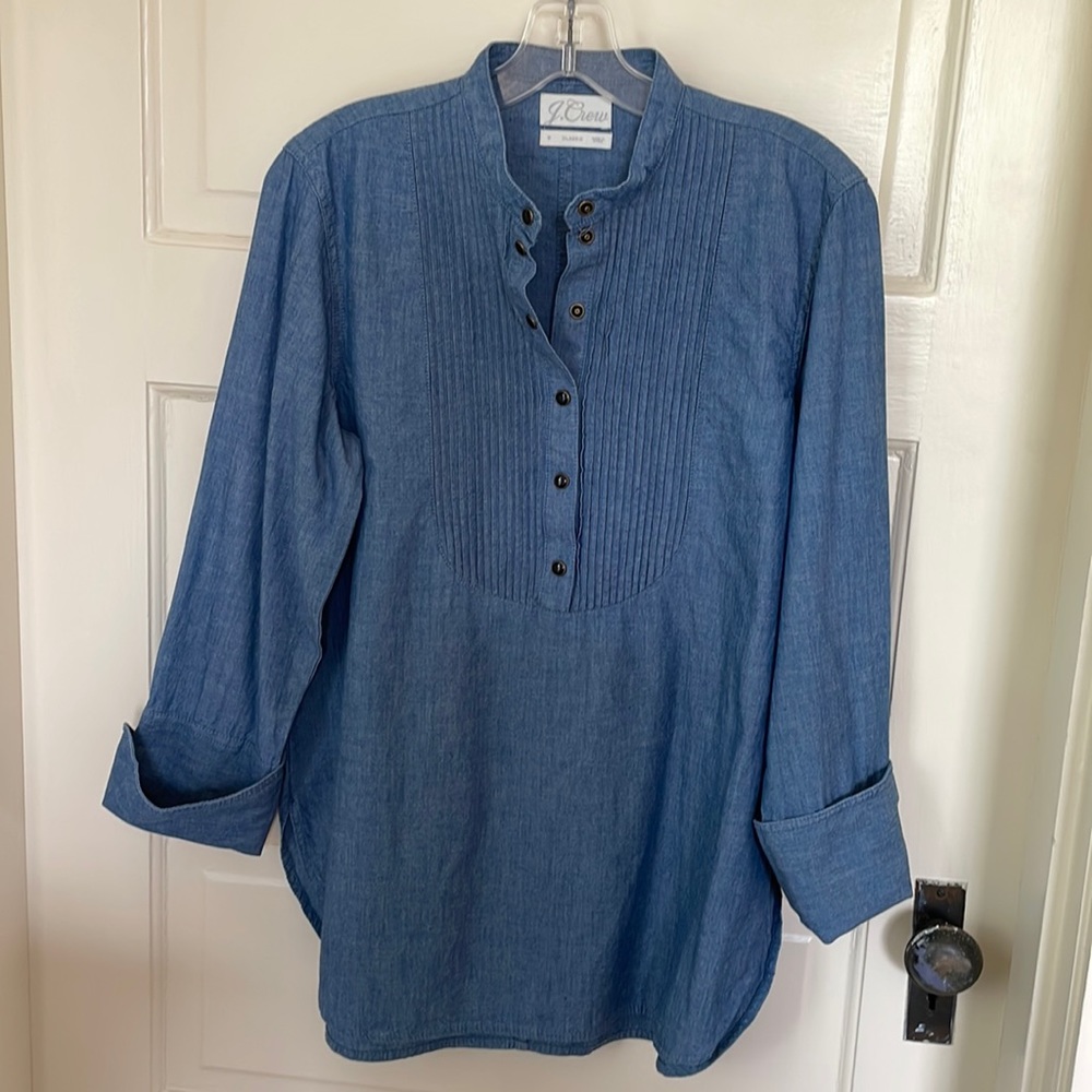 J. Crew Blue Tunic Top